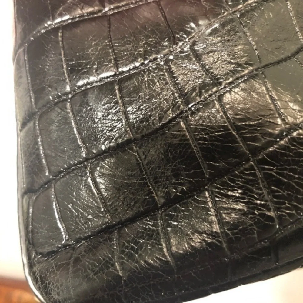 Michael kors luxury collection black leather bag